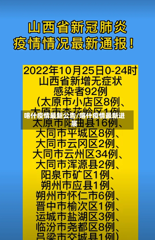 喀什疫情最新公告/喀什疫情最新进展